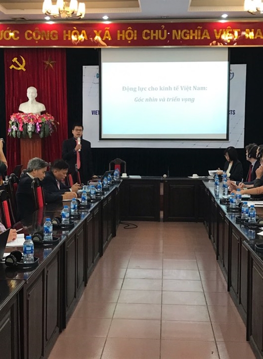 Ong Nguyễn Anh Dương -Trưởng Ban Nghiên cứu Tổng hợp của CIEM phát biểu tại Hội thảo