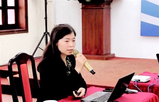 TS. Nguyễn Thị Luyến, Phó Trưởng ban, Ban Nghiên cứu cải cách và phát triển doanh nghiệp, CIEM trình bày tại Hội thảo.